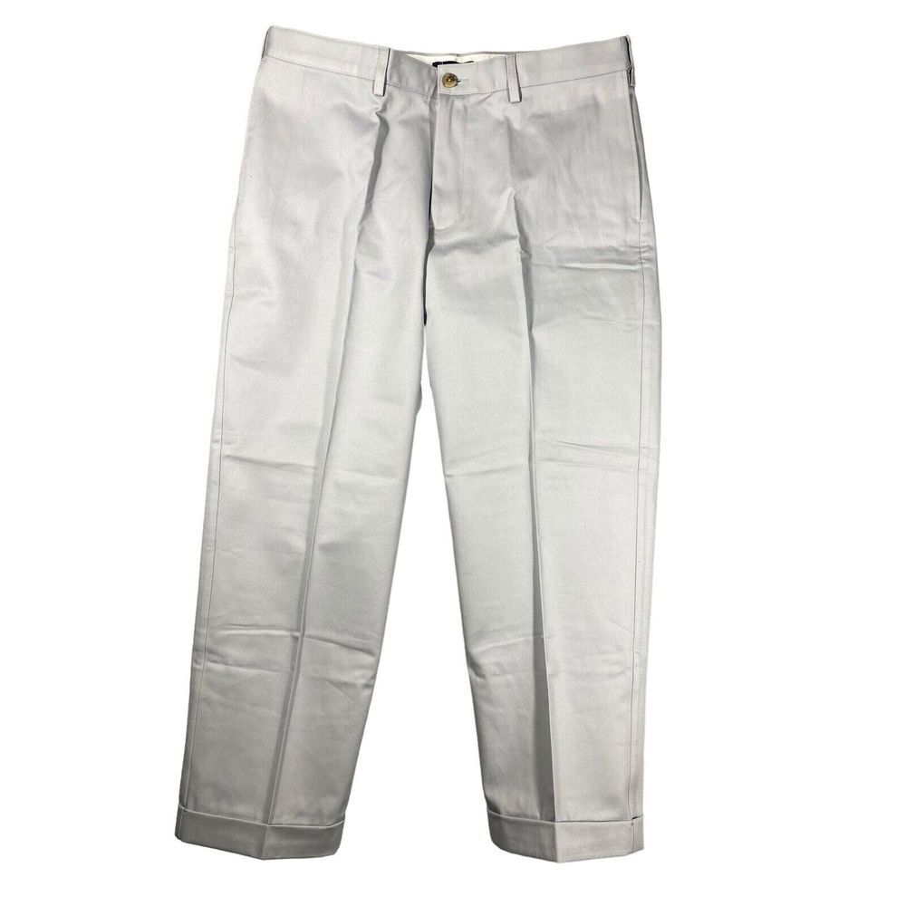 Lands' End Men's Comfort‎ Waist No Iron Chino Pants Traditional Fit Size 35x29